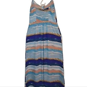 Colorful Striped Maxi Dress